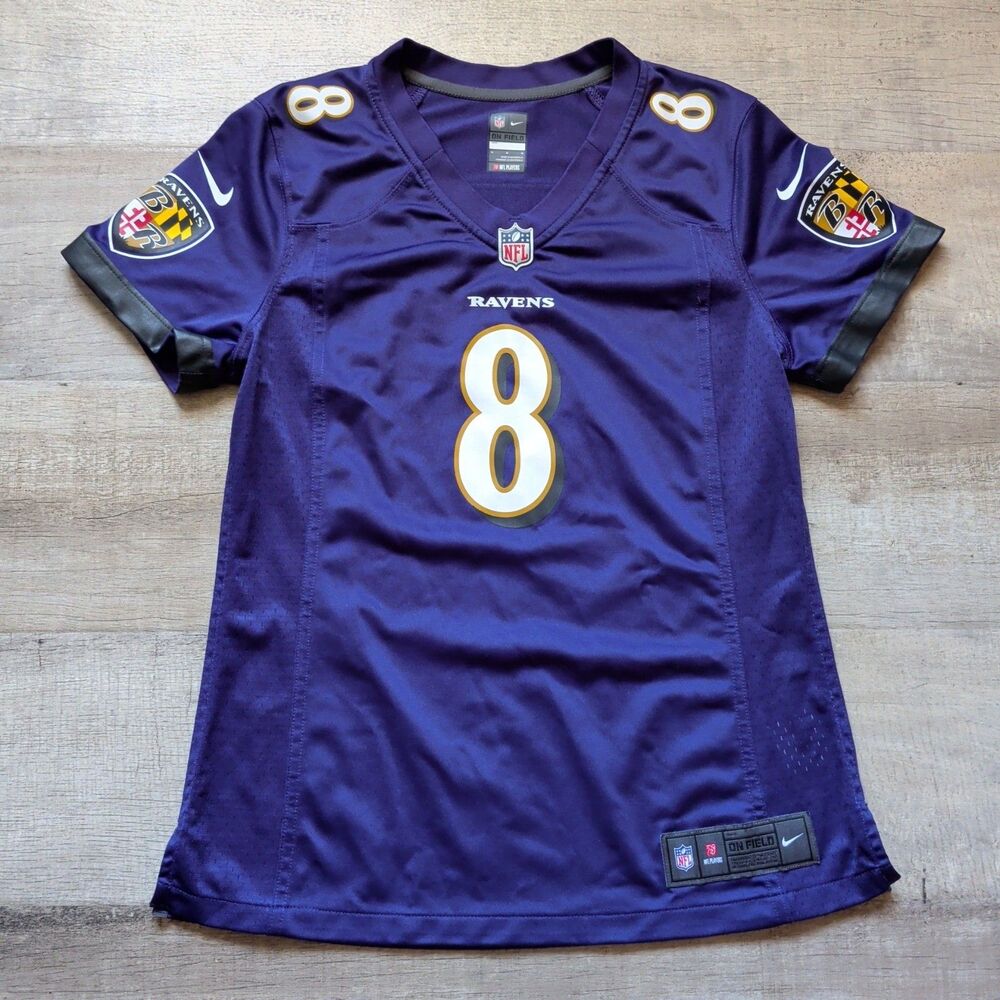 Nike Baltimore Ravens Lamar Jackson #8 NFL Football Jersey Purple Men's M